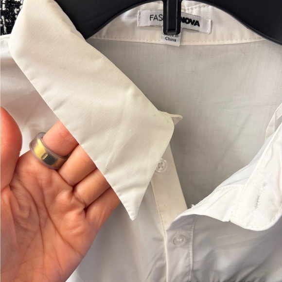 Fashion Nova Chic Black and White Mini Skirt and top set - Picture 14 of 16